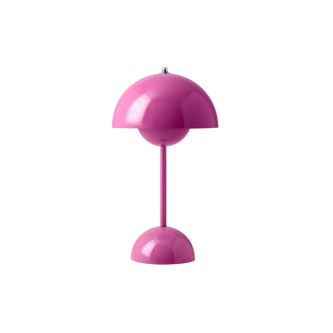Flowerpot Portable Table Lamp: VP9 + Tangy Pink