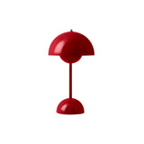 Flowerpot VP9 Portable Table Lamp: Vermilion Red