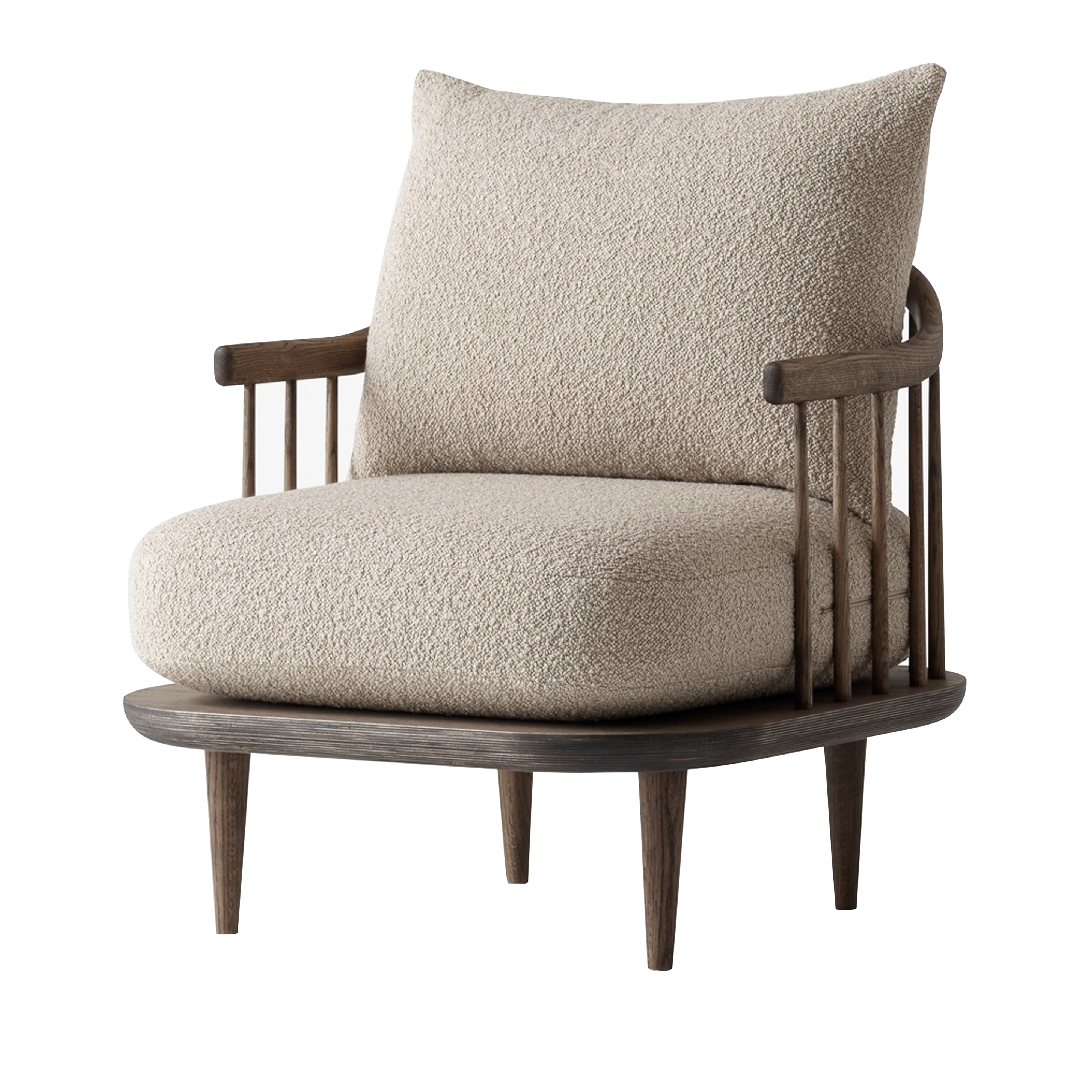 Fly Series SC10 Lounge Chair: Smoked Oiled Oak + Karakorum 003