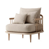 Fly Series SC1 Lounge Chair: White Oiled Oak + Karakorum 003
