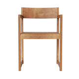 01 Arm Chair: Warm Brown Birch + Without Cushion