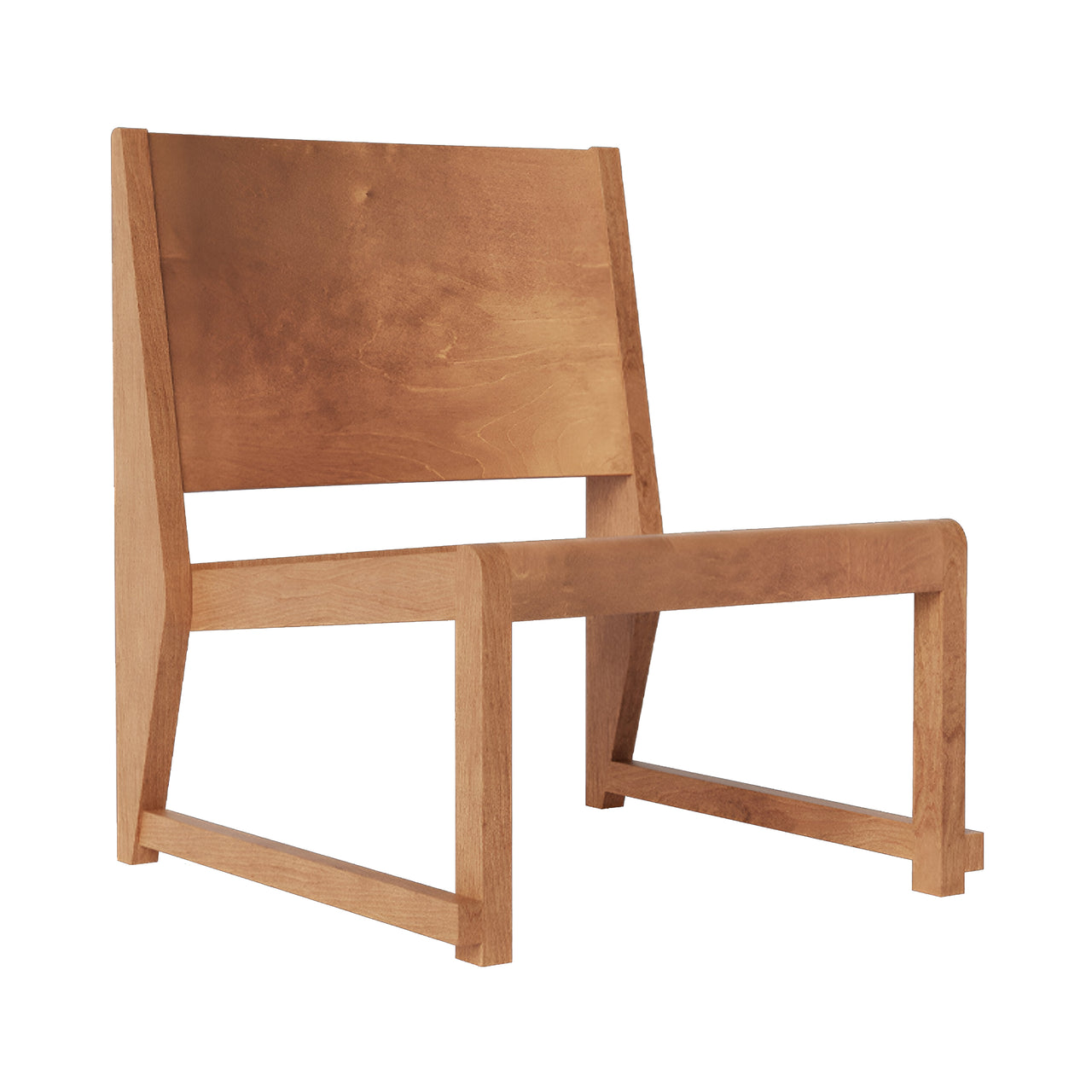 Easy Chair 01 : Without Cushion + Warm Brown Birch