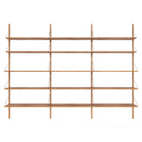 Shelf Library: High (W80) + Triple Section + Natural Oiled Oak