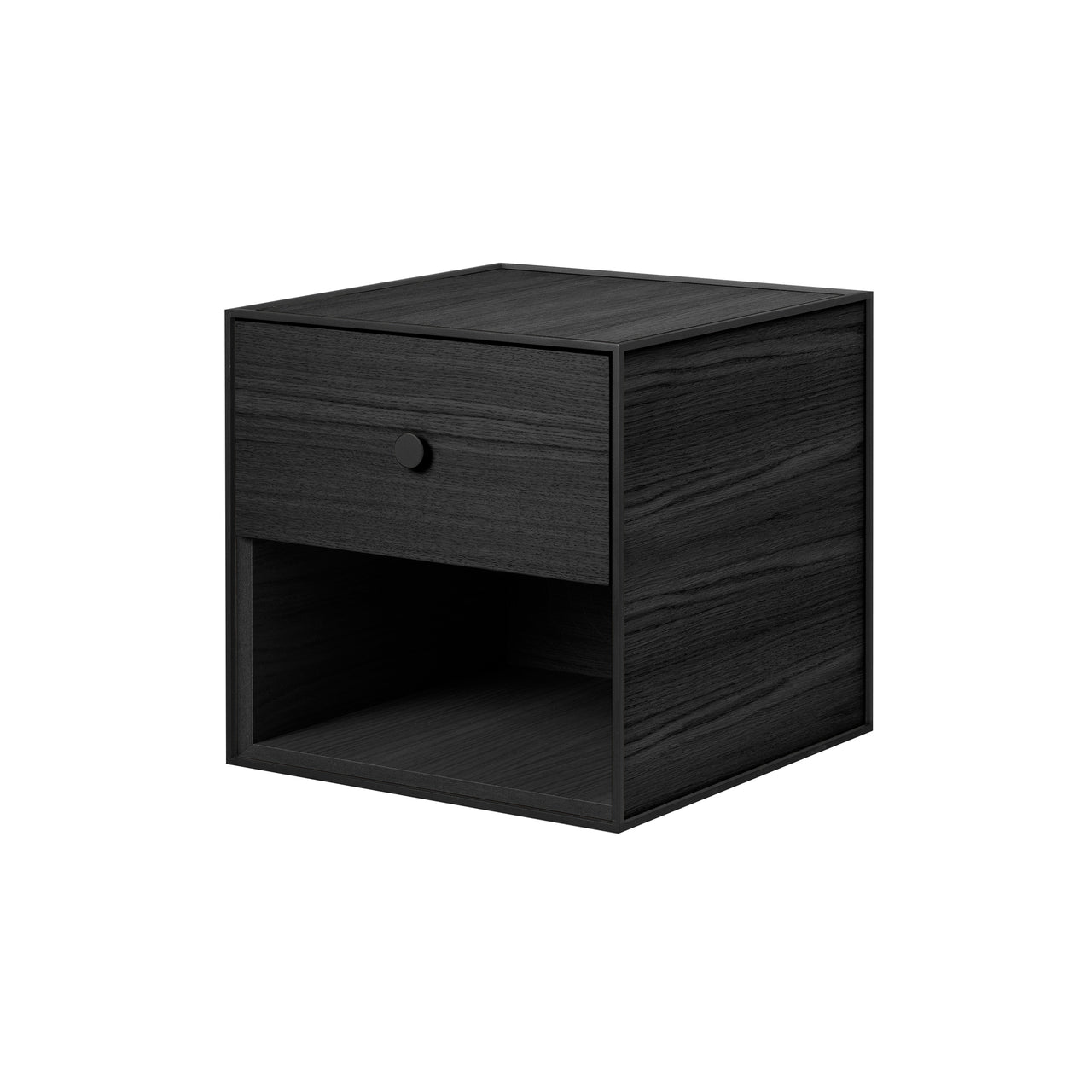 Frame Storage 35: Drawer + Black Stained Ash + 1