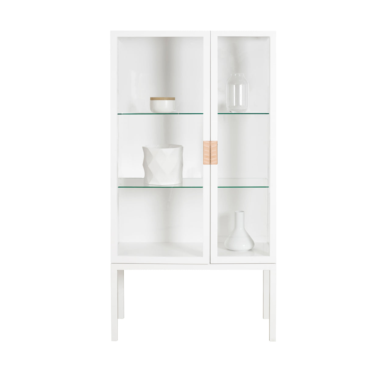 Frame Cabinet: White + Natural