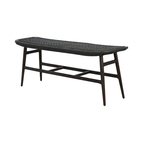 Freja Bench Paper Cord: Dark Brown Oak