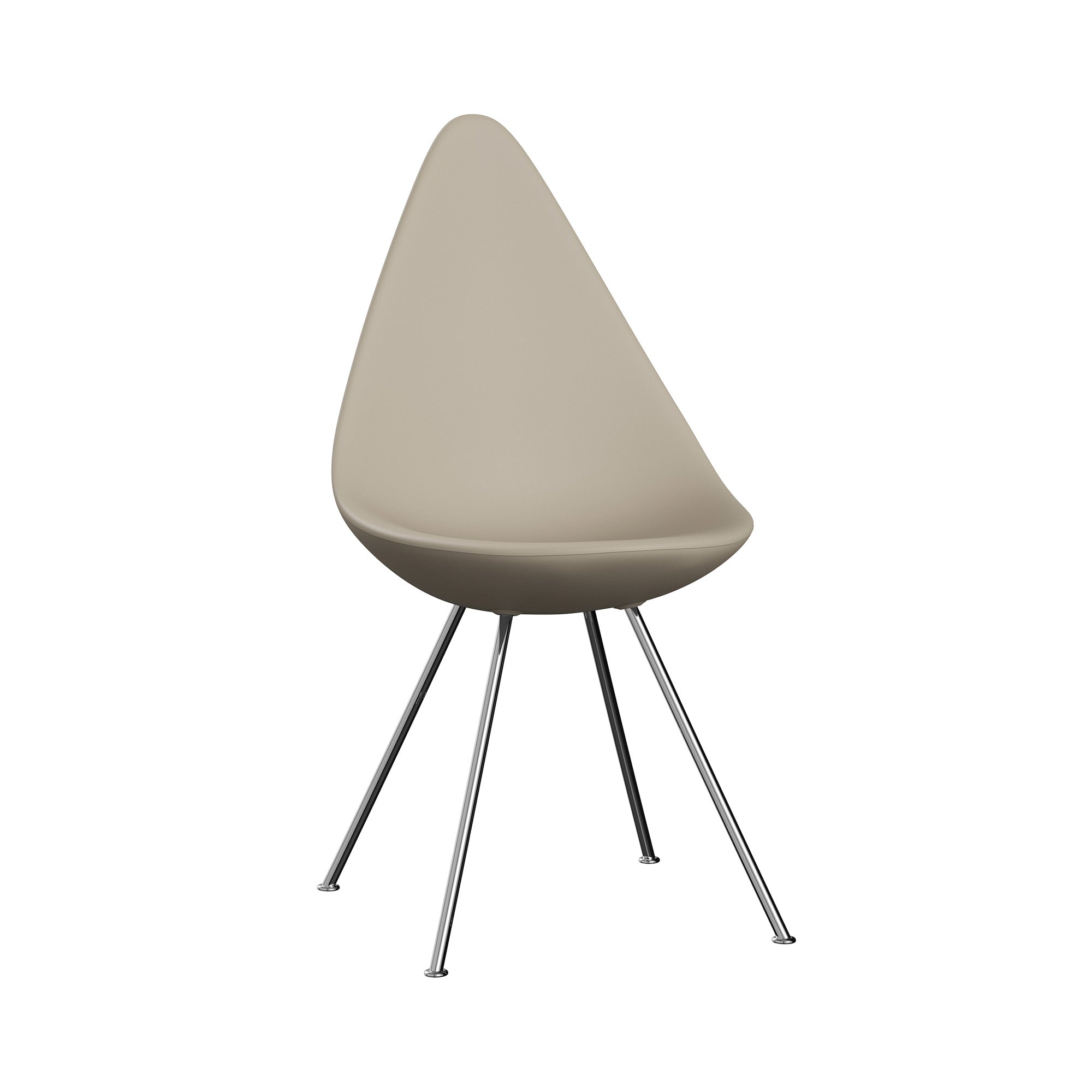 Drop Chair: High + Light Beige + Chrome