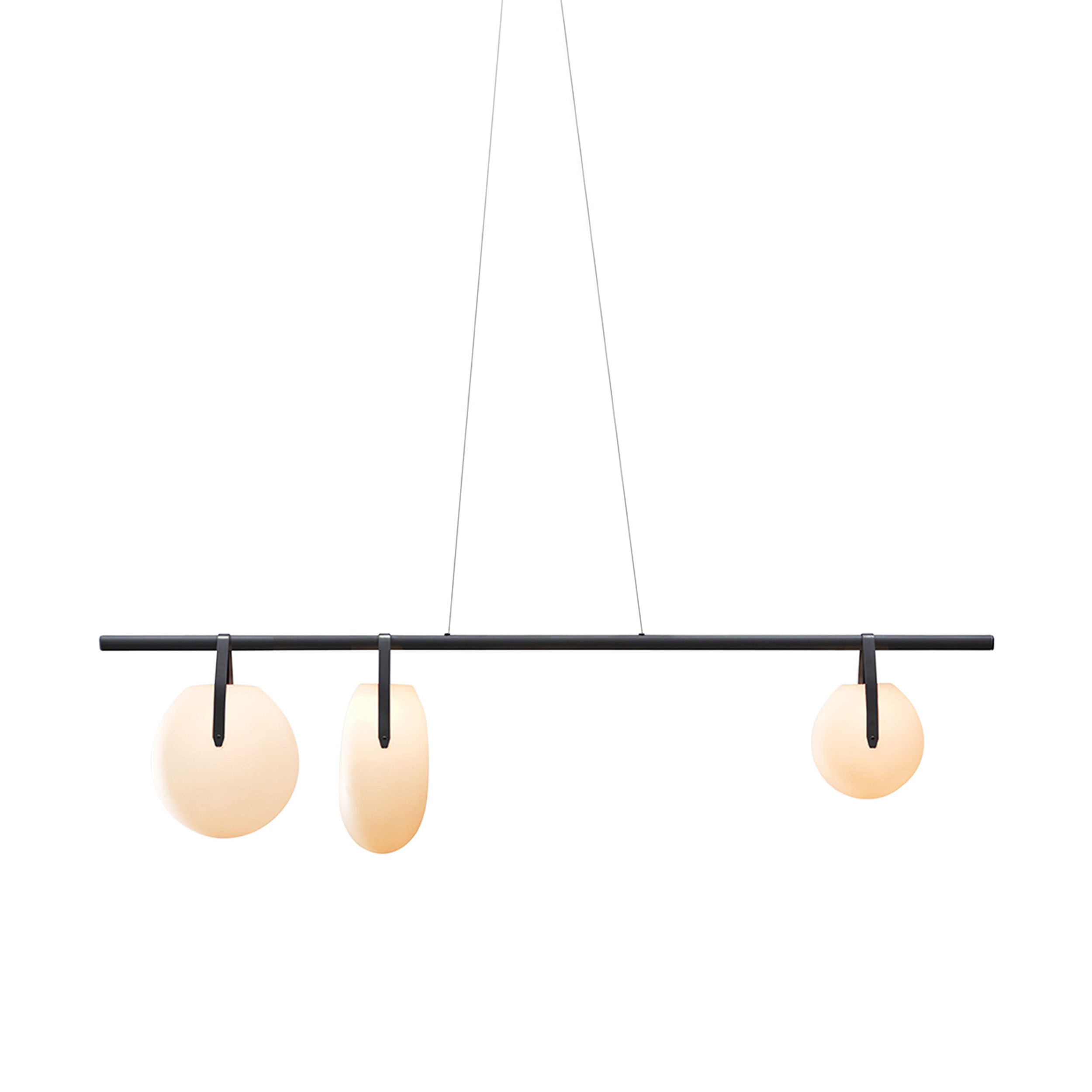 Gala 72 Chandelier: Asymmetrical Mixed Globes