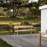 GL101 Timbur Outdoor Bench: Upholstered