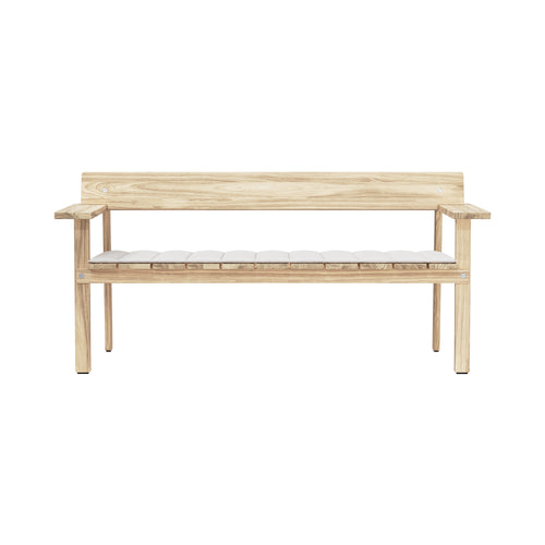 GL101 Timbur Outdoor Bench: Upholstered