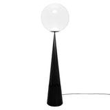 Globe Cone Fat Floor Light: Opal