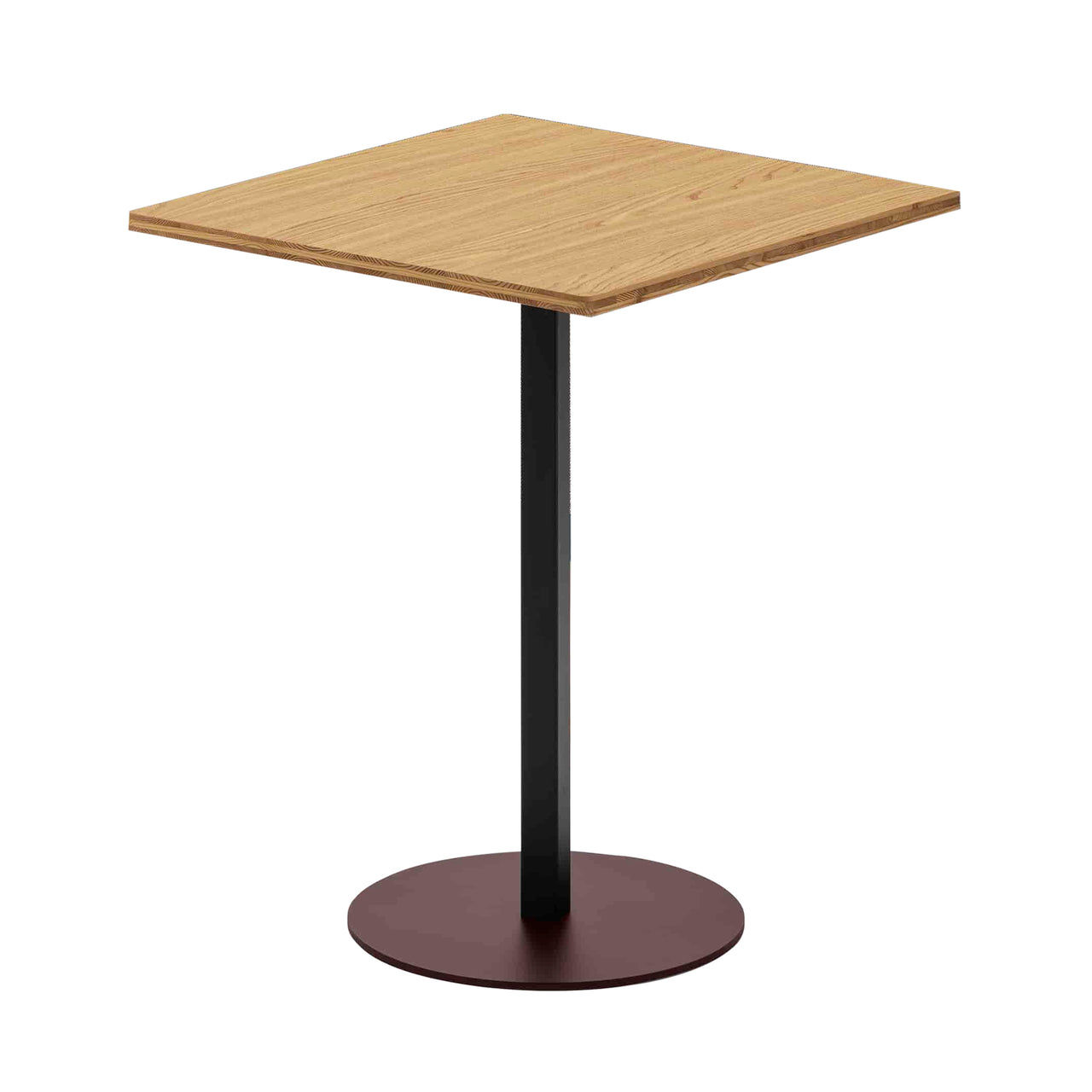 Grid Café Table: Larch Veneer + Square