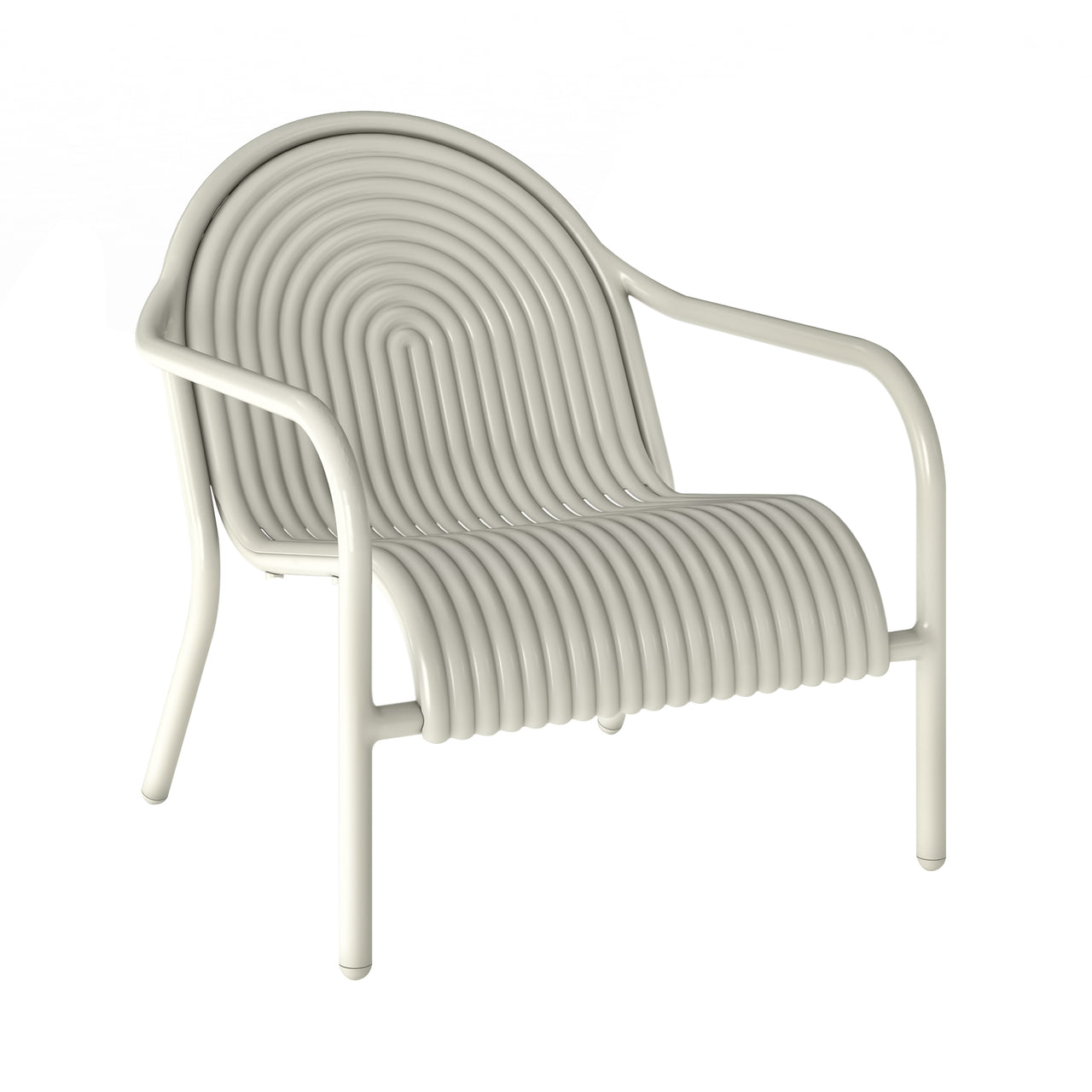 Groove Lounge Chair: Without Cushion + Putty