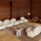 Pacha Sofa: 2-Seater with Armrests and Ottoman