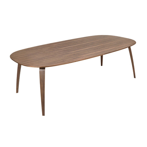 Gubi Dining Table: Elliptical + American Walnut