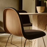 3D Dining Chair Stacking Sledge Base: Front Upholstered