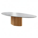 Monoplauto Dining Table: Organic Shape + Large - 118.1