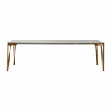 Decapo Extendable Dining Table: Medium + London Grey Fenix + Oak Edge + Flamed Oak