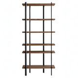 Milonga Book Shelf: Lacquered Black + Canaletto Walnut