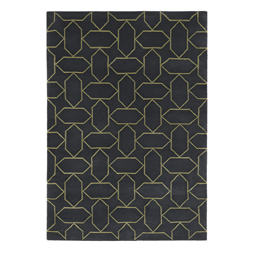 Gems Outlined Rug: Large + Eggnog