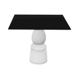 Container HPL Square Table: Large + New Antiques + Black + White