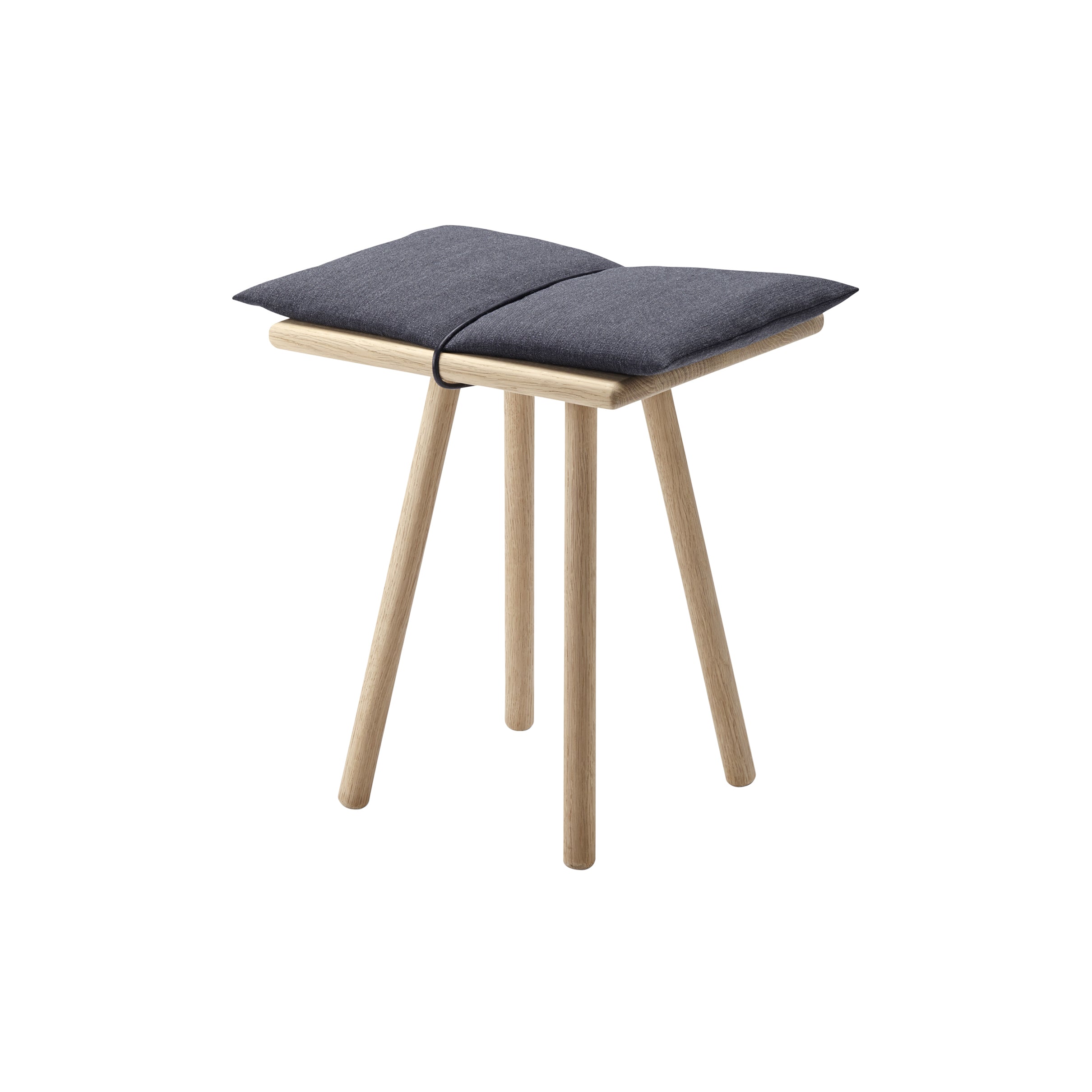 Georg Stool: Oak + Dark Grey