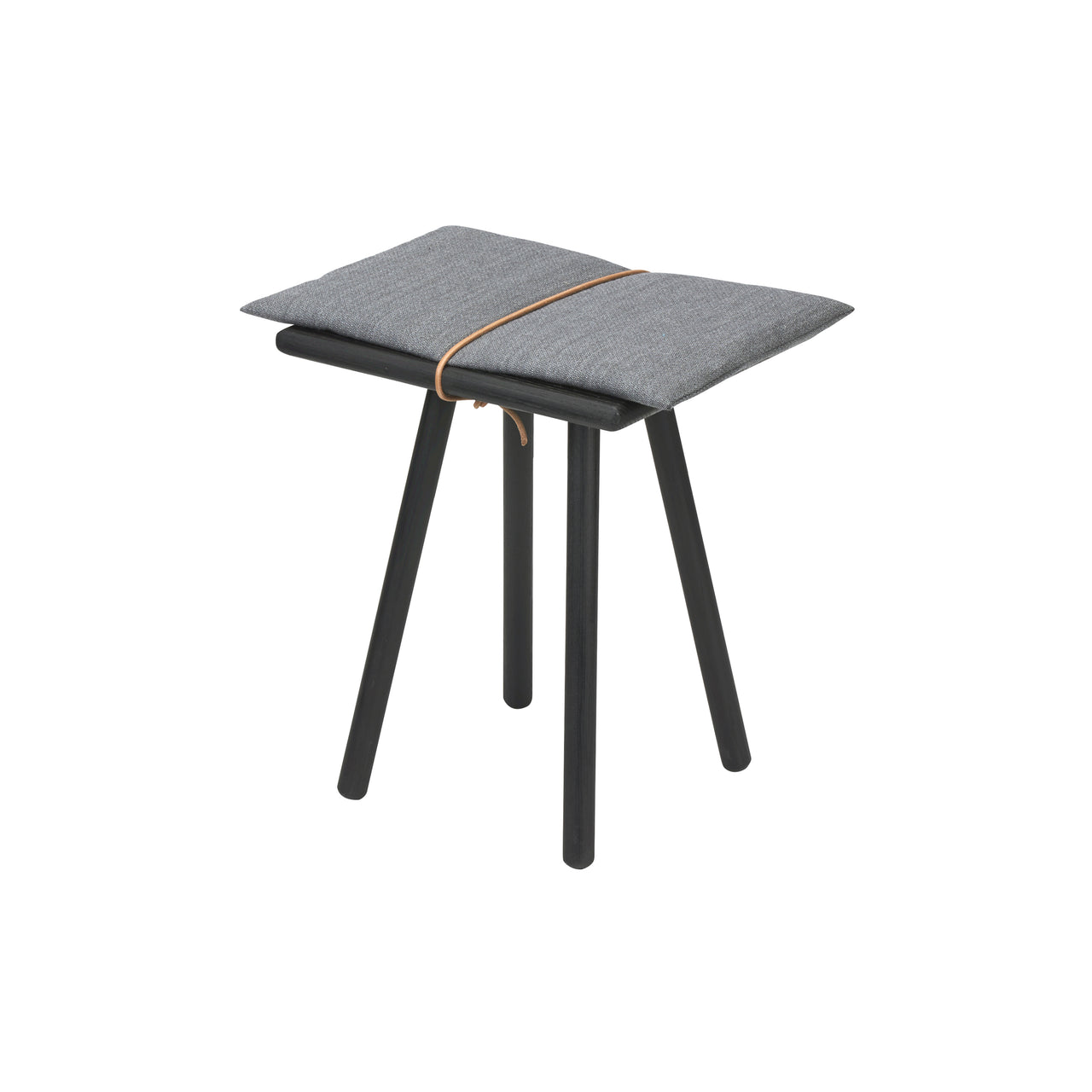 Georg Stool: Black Oak + Light Grey