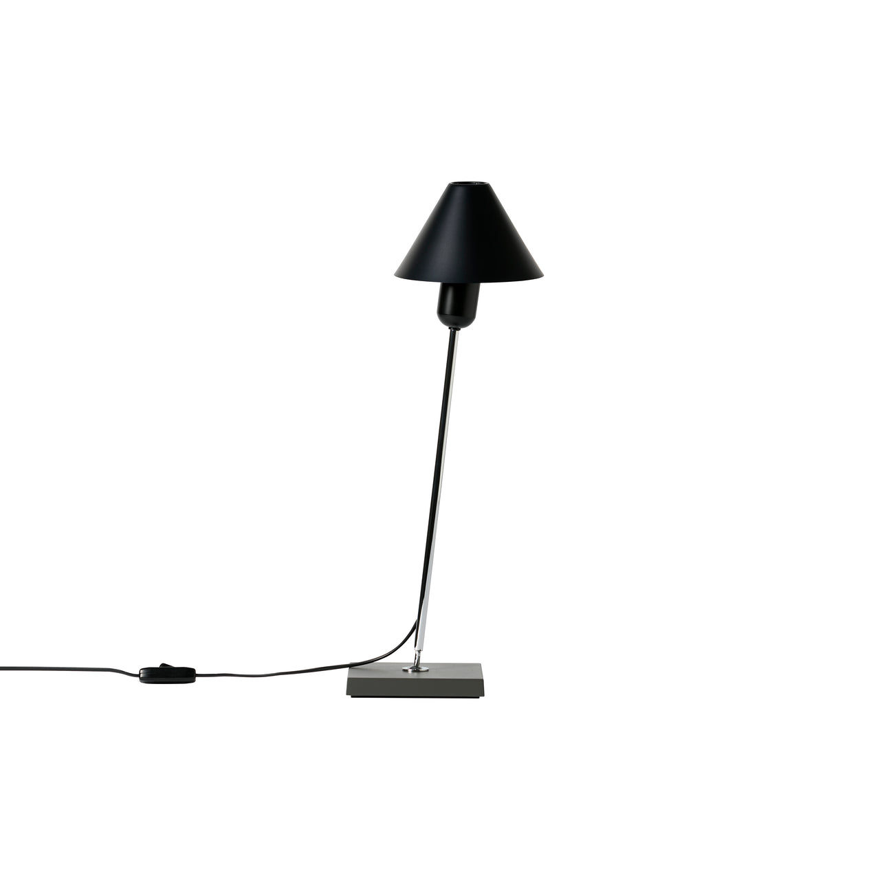 Gira Table Lamp: Black Anodized Aluminum