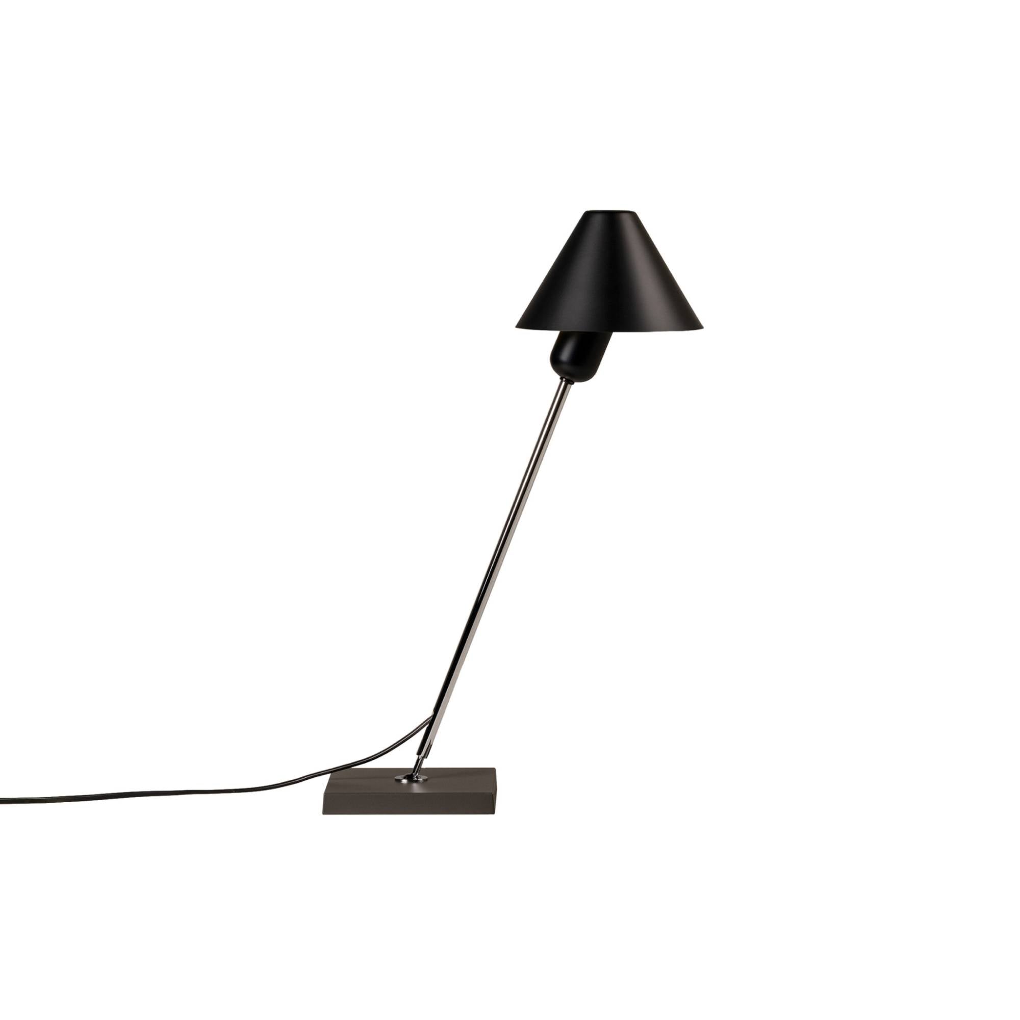 Gira Mini Table Lamp: Black Anodized aluminum