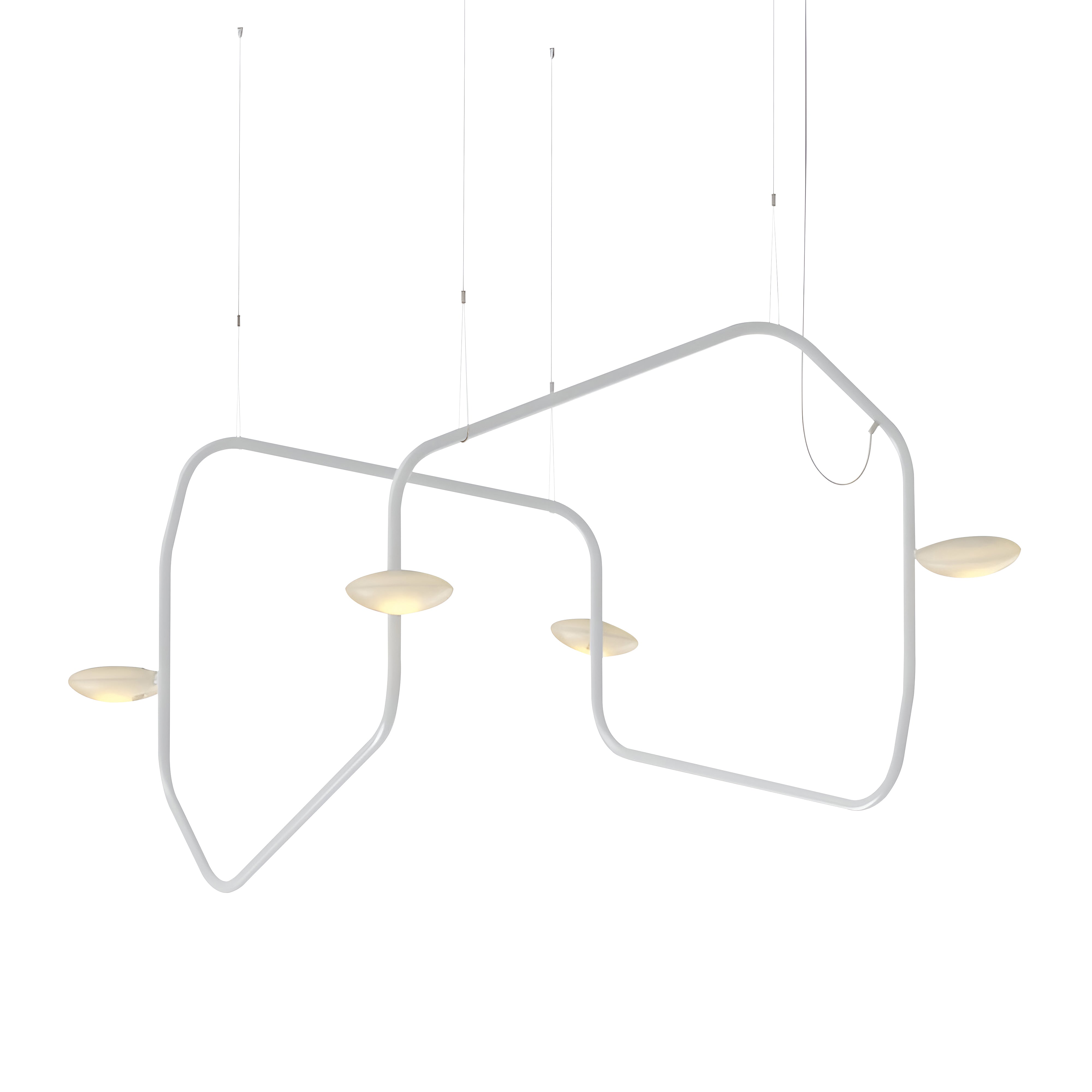 Palindrome Single Pendant: 4 Heads + Glacier