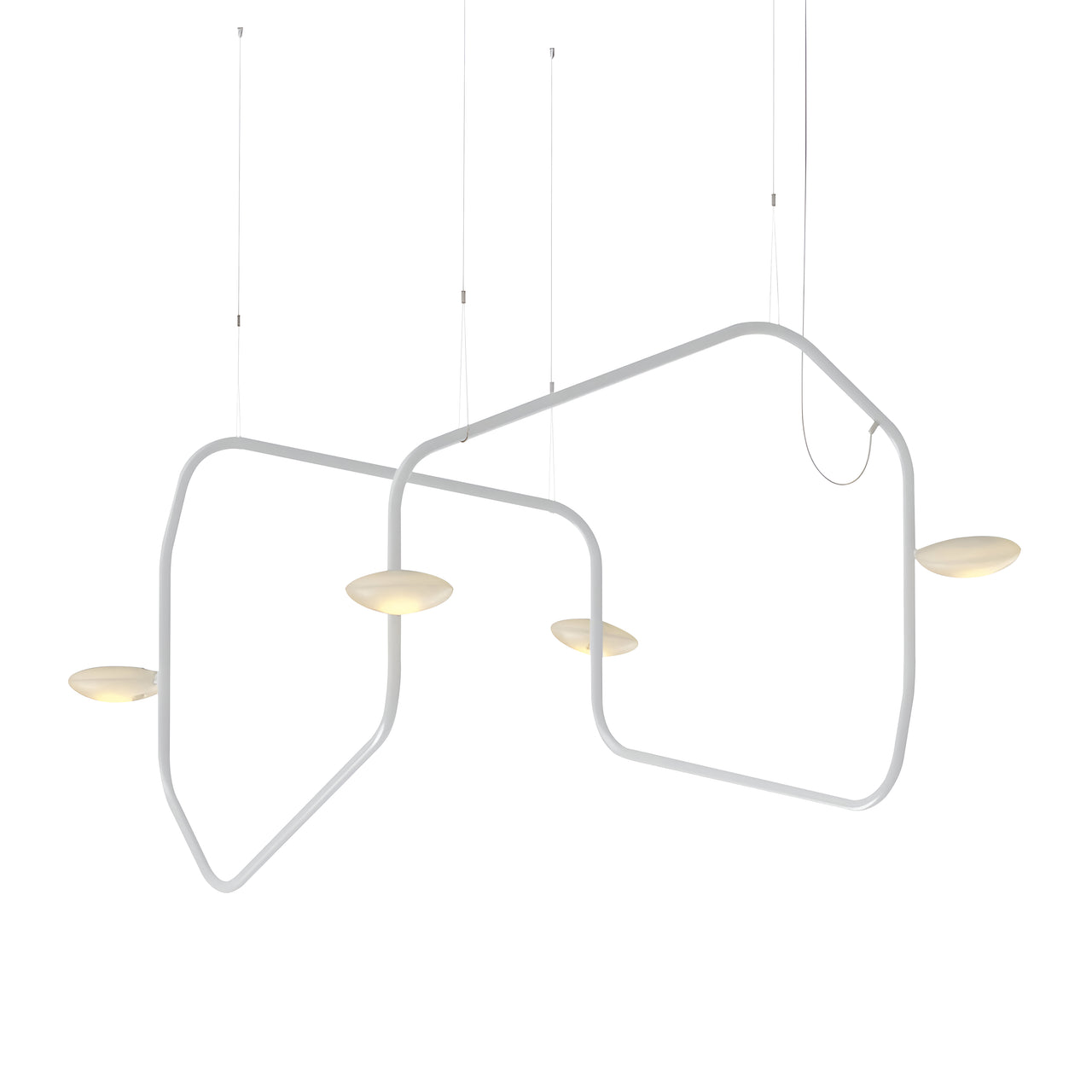 Palindrome Single Pendant: 4 Heads + Glacier