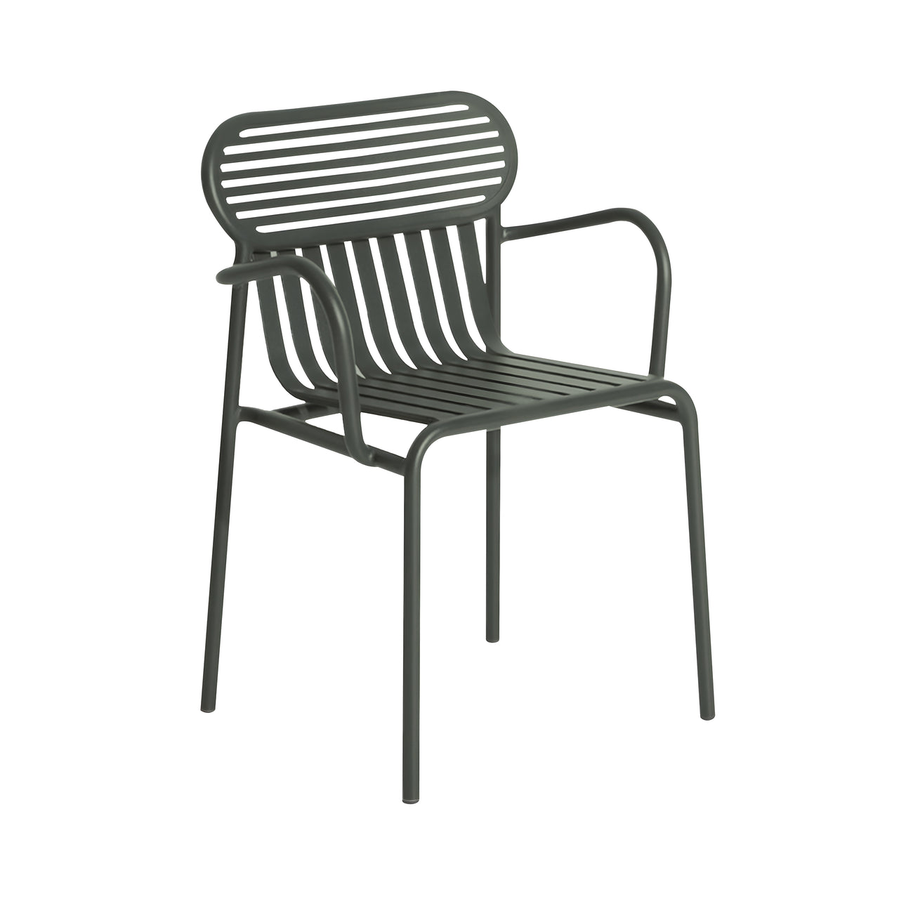 Week-End Stacking Armchair: Set of 2 + Glass Green + Without Cushion