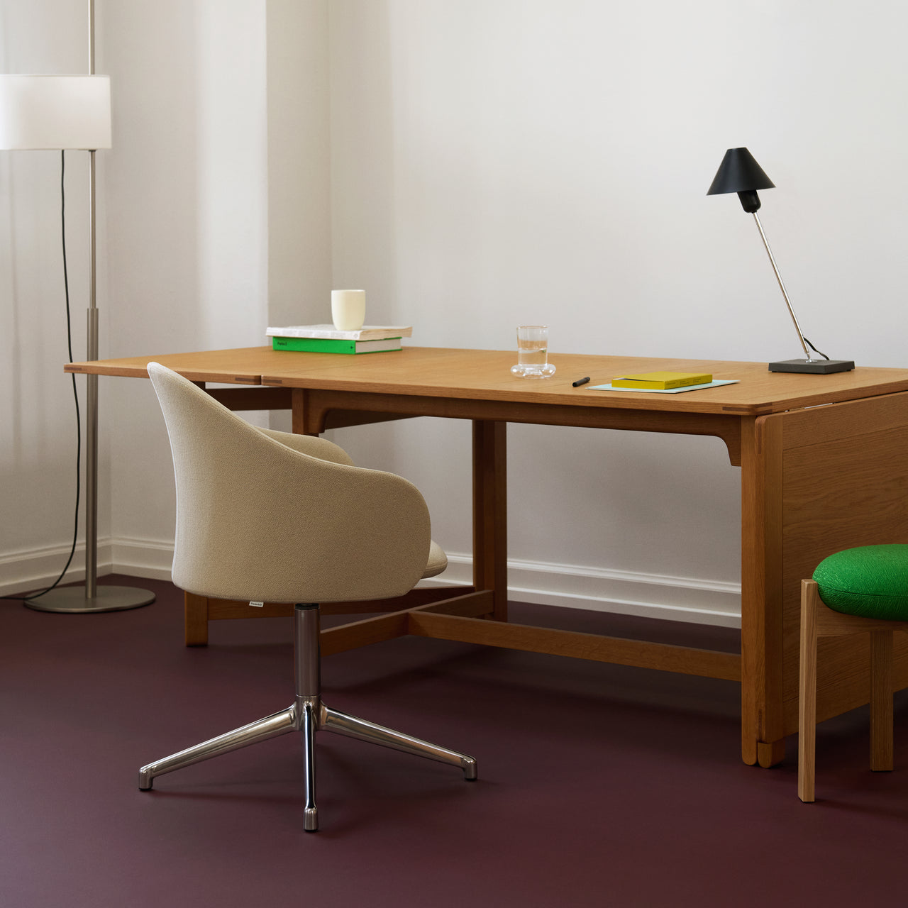 Gomo Armchair: 4 Point Swivel Base