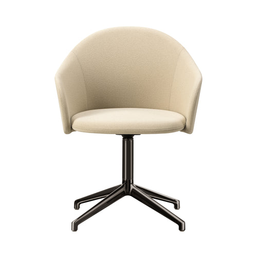 Gomo Armchair: 4 Point Swivel Base + Flint
