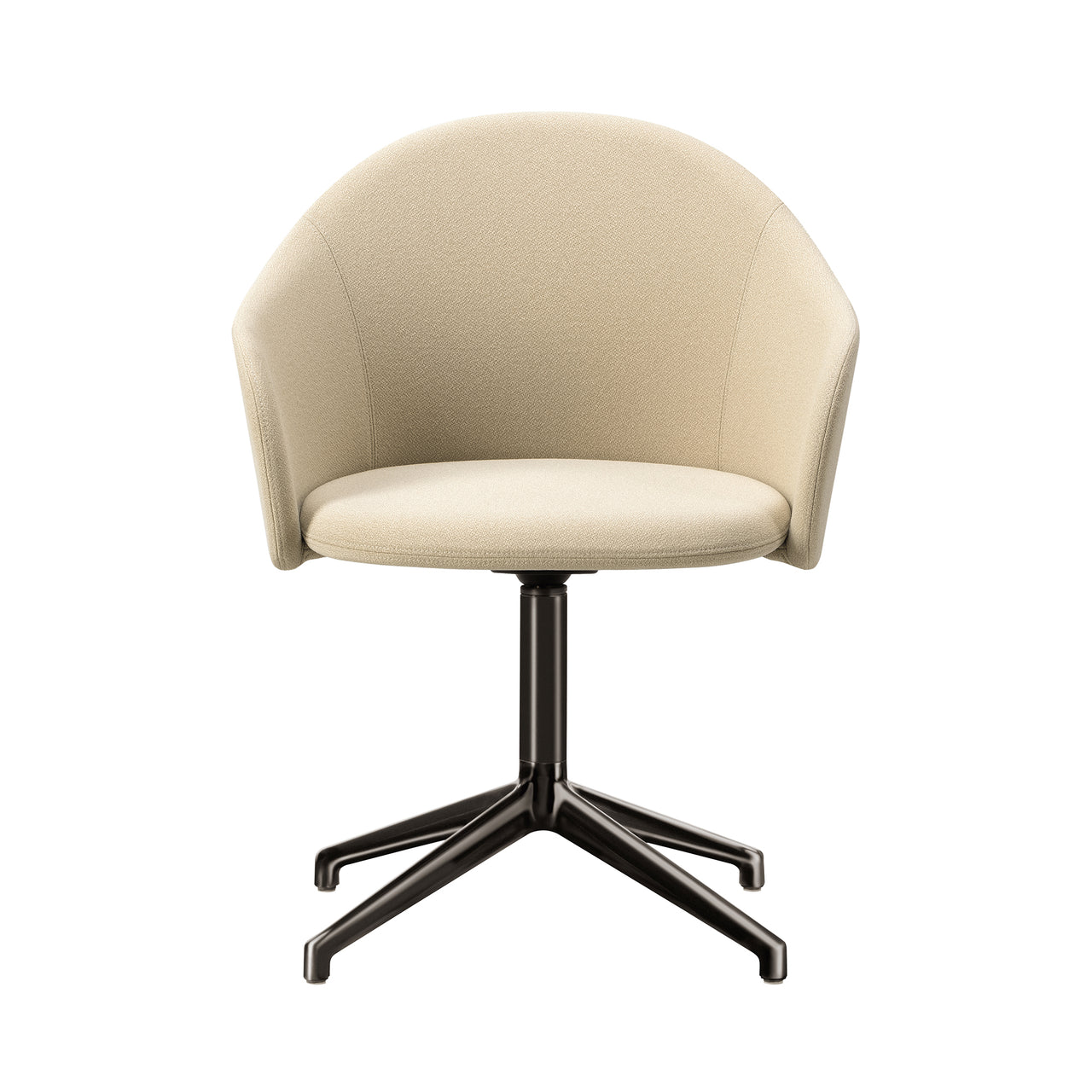 Gomo Armchair: 4 Point Swivel Base + Flint