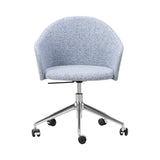 Gomo Armchair: 5 Star Swivel Base + Polished Aluminum