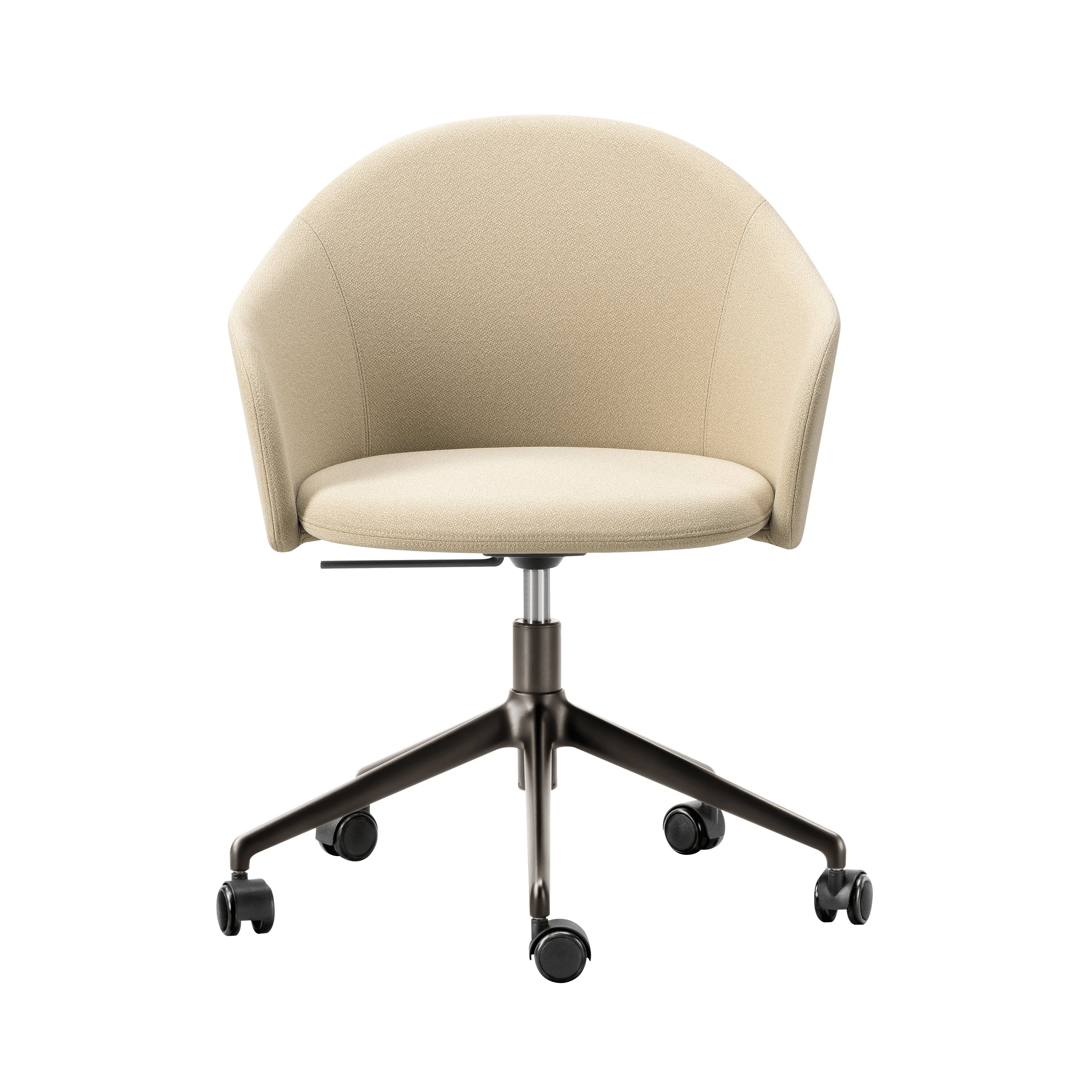 Gomo Armchair: 5 Star Swivel Base + Flint