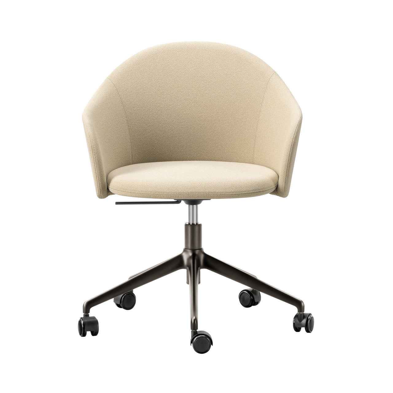 Gomo Armchair: 5 Star Swivel Base + Flint