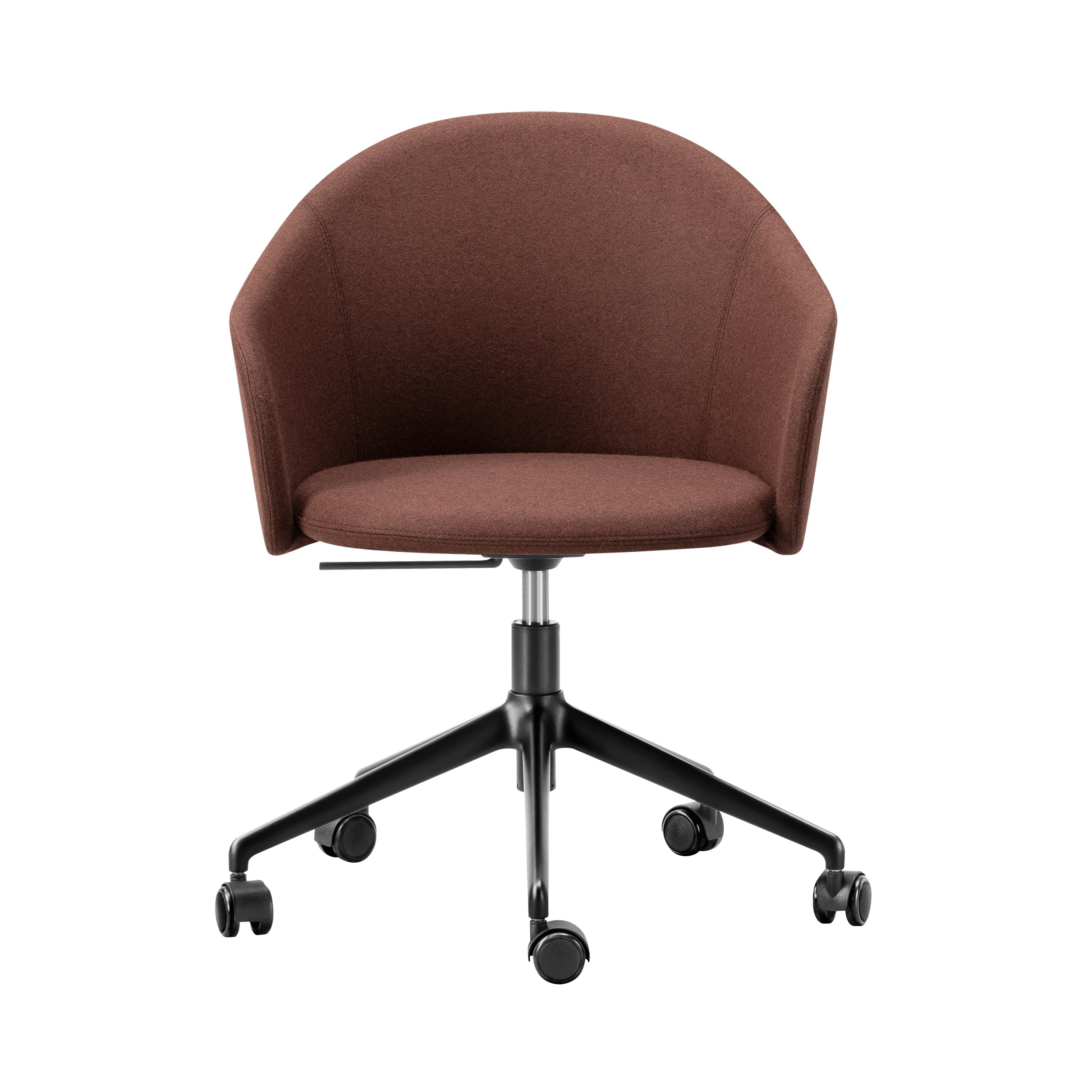 Gomo Armchair: 5 Star Swivel Base + Black