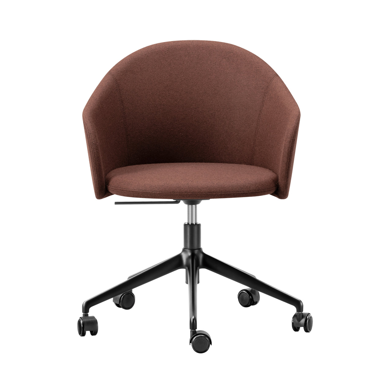 Gomo Armchair: 5 Star Swivel Base + Black