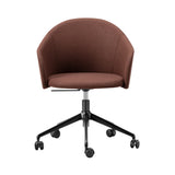 Gomo Armchair: 5 Star Swivel Base + Black