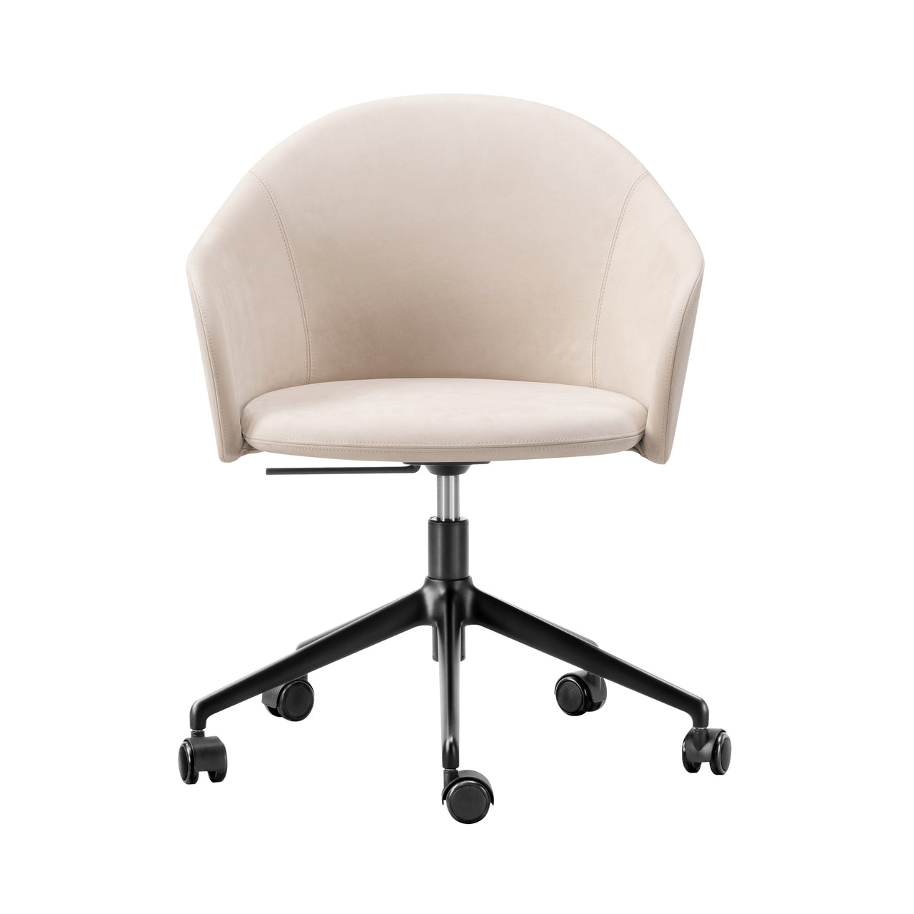 Gomo Armchair: 5 Star Swivel Base + Black