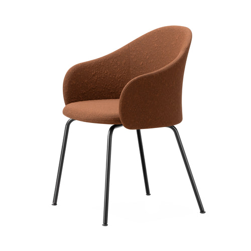 Gomo Armchair: Tube Base + Black