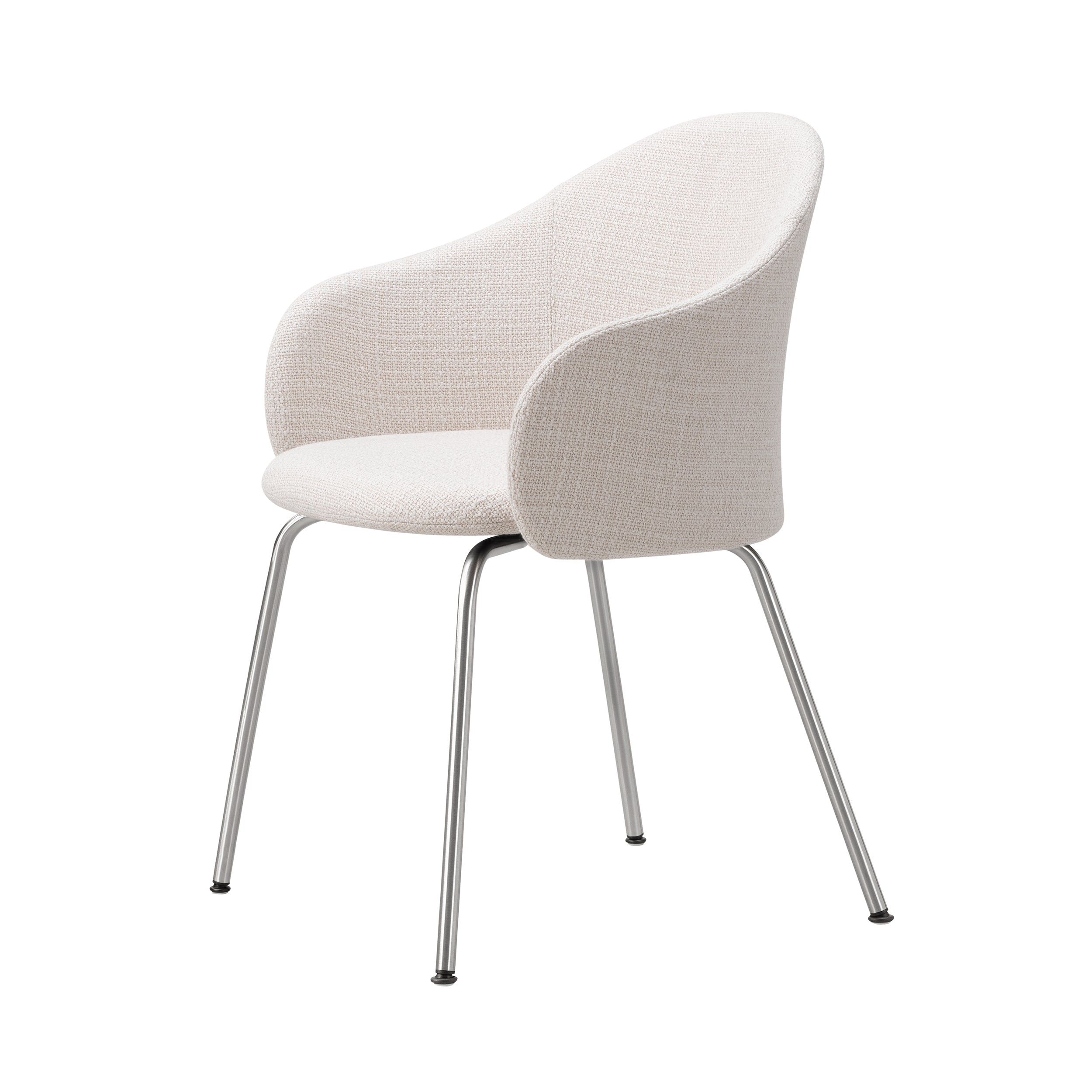 Gomo Armchair: Tube Base + Polished Aluminum