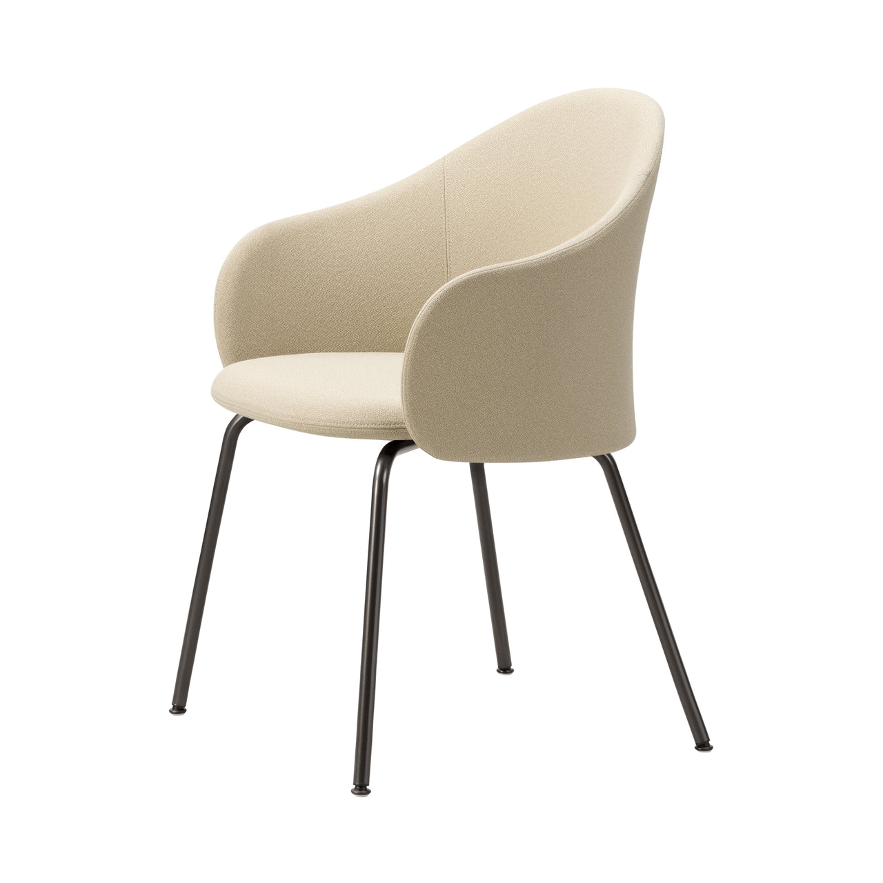 Gomo Armchair: Tube Base + Flint