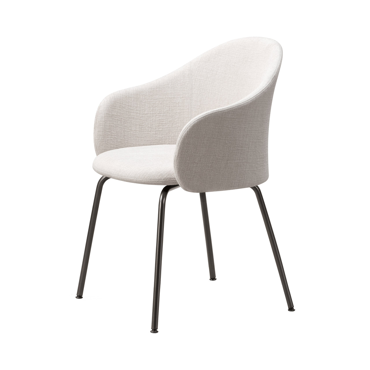 Gomo Armchair: Tube Base + Flint