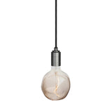 Graphite Pendant: With Voronoi I Bulb
