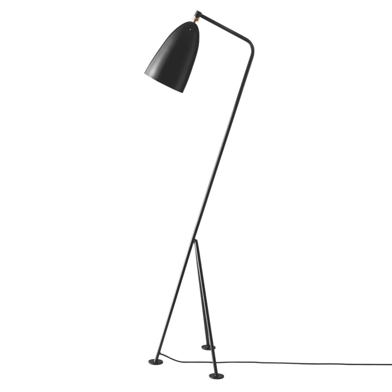 Gräshoppa Floor Lamp: Black Semi Matt