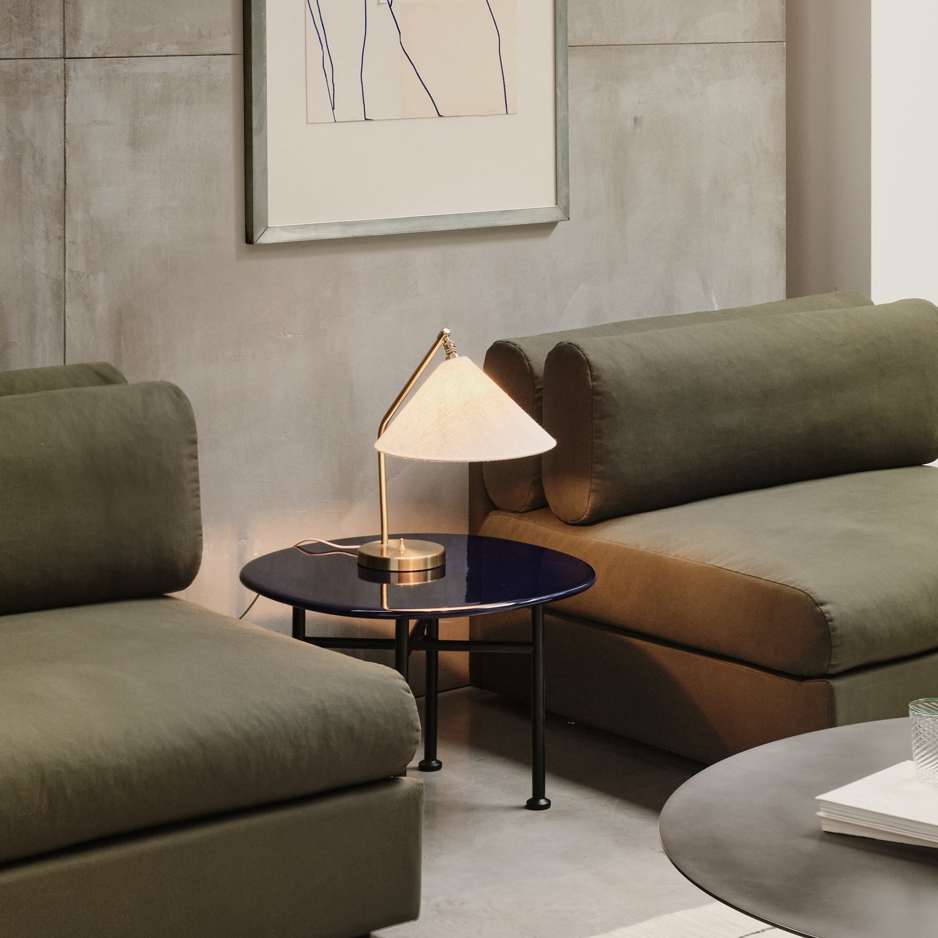 Gräshoppa Table Lamp: Fabric Shade + LS