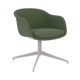 Fiber Conference Armchair: Swivel Base + Recycled Shell + Grey